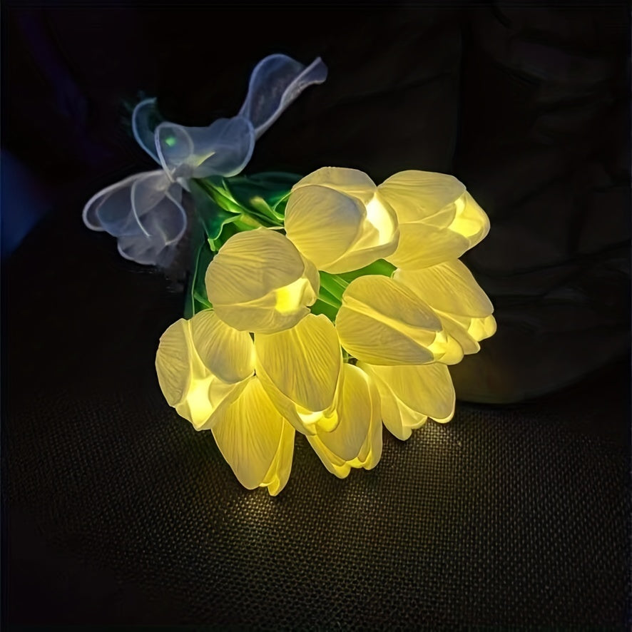 TulipGlow Lamp – LED Bloem Nachtlamp voor de Kamer
