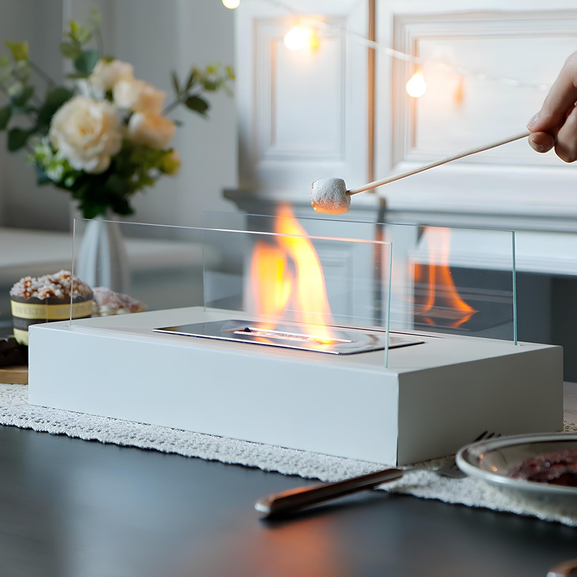FireGlow – Luxe Tafelhaard voor Binnen & Buiten