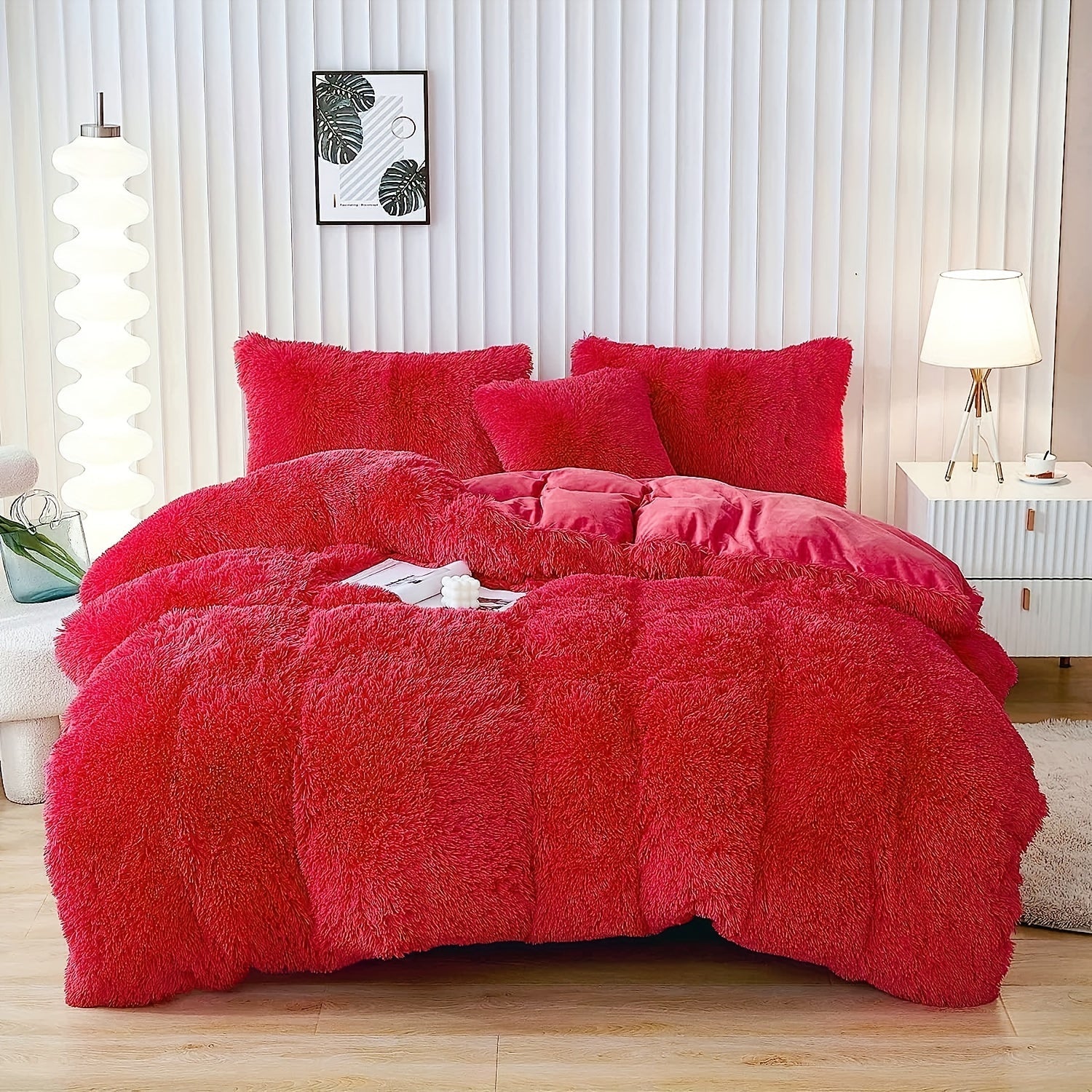Ultrazachte Pluche Dekbedovertrek Set met Rits - Luxe & Comfort