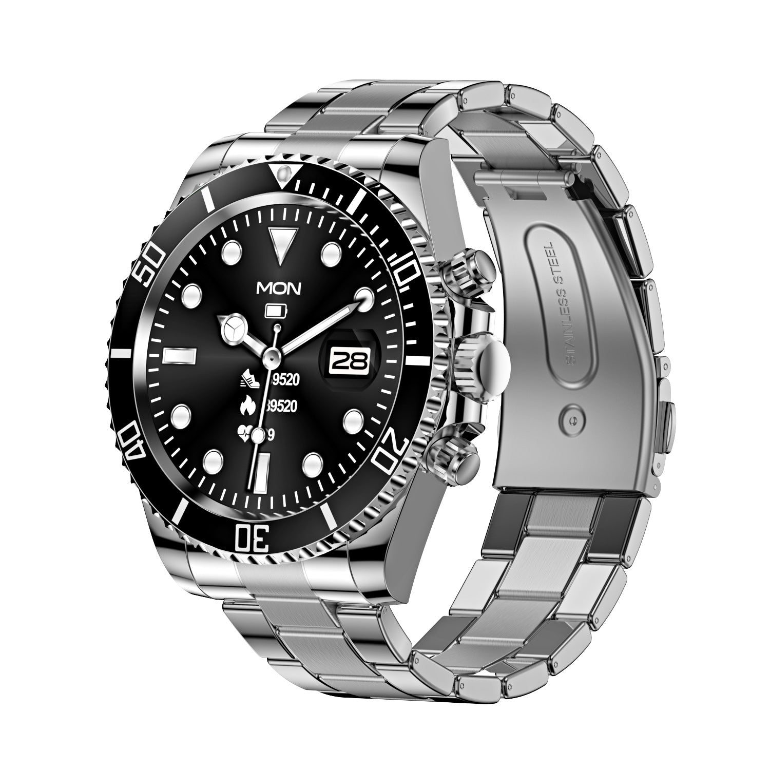 PowerTech Smartwatch - Stijlvolle Gezondheidsmonitor voor Actieve Levensstijl