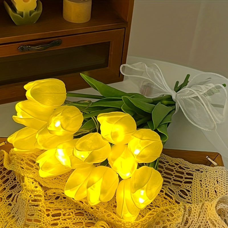 TulipGlow Lamp – LED Bloem Nachtlamp voor de Kamer
