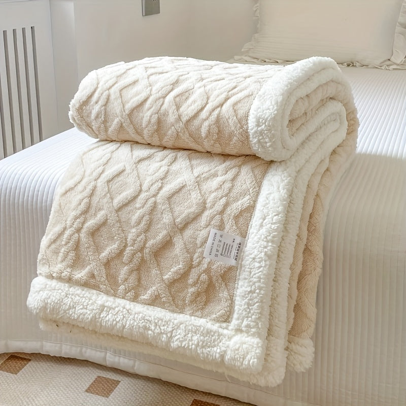 Stijlvolle Omkeerbare Fleece Deken voor Ultiem Comfort en Warmte