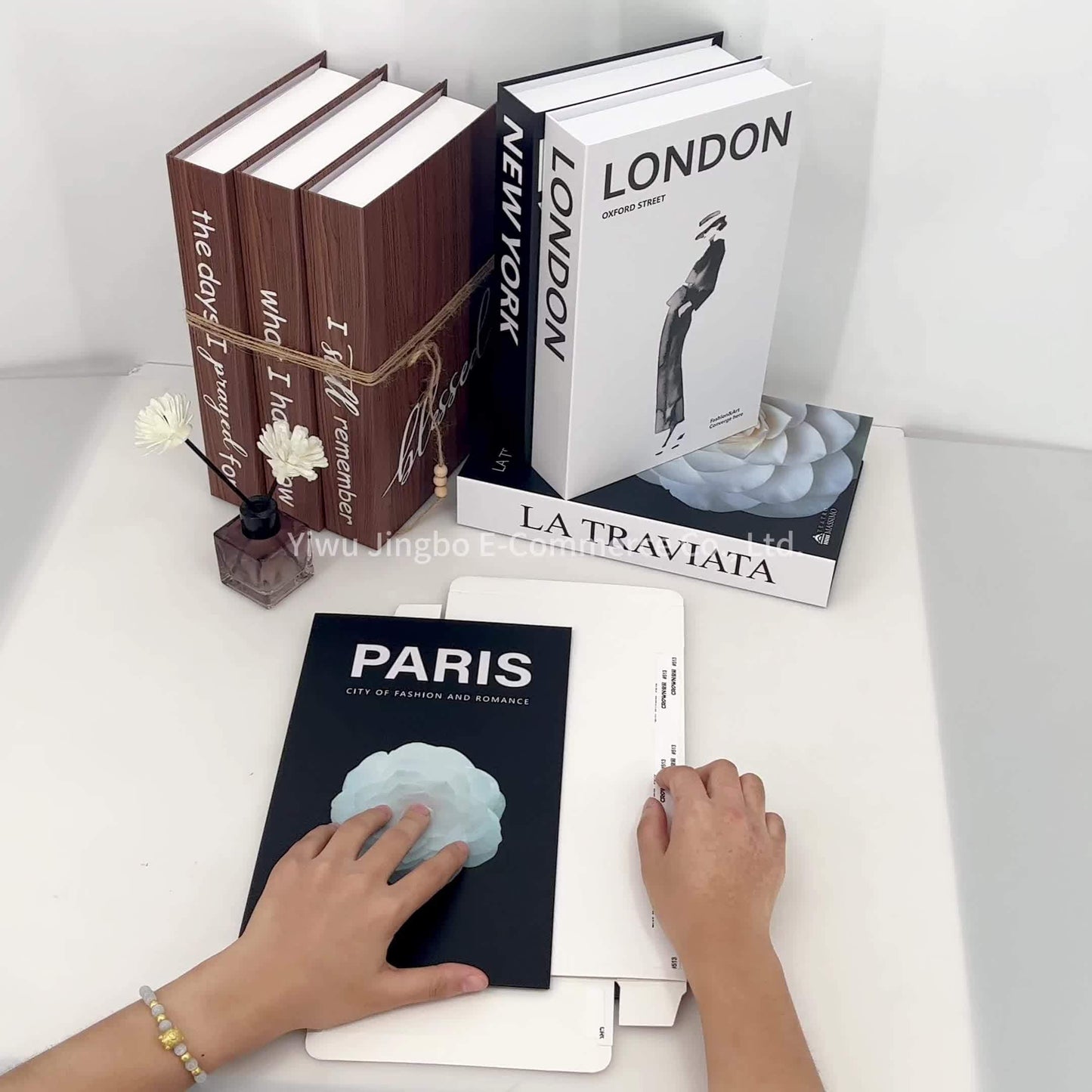 ChicDecor - Set van 3 Elegante Boeken voor Interieurstijl