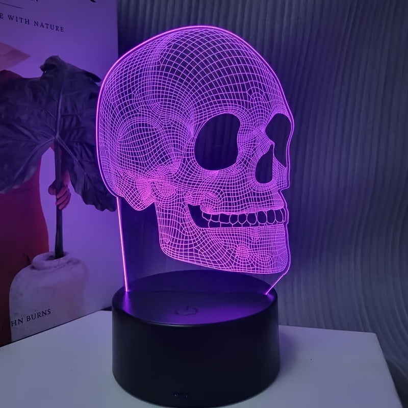 SkullGlow Lamp - Unieke 3D LED Tafeldecoratie