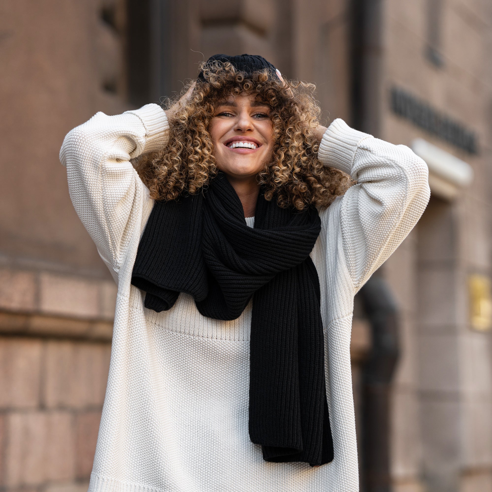 Tartan Scarf dames taupe/pink - Barbour Sjaals