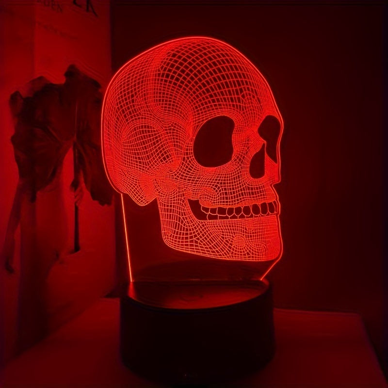 SkullGlow Lamp - Unieke 3D LED Tafeldecoratie