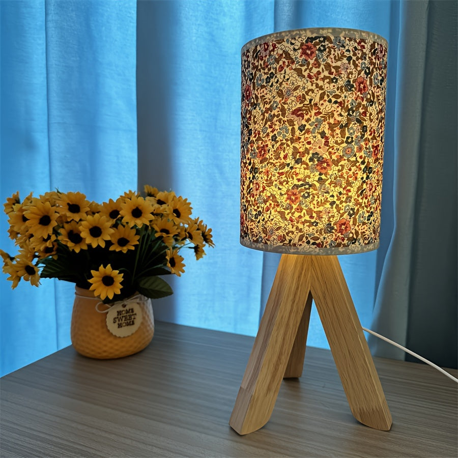 HoutLicht Tafellamp - Minimalistische Houten Lamp met USB