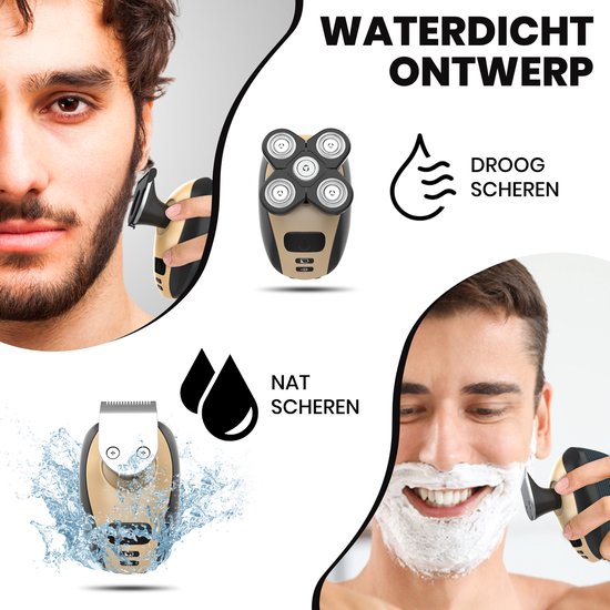 5 in 1 Scheerapparaat - Gladde scheerbeurt zonder irritatie!