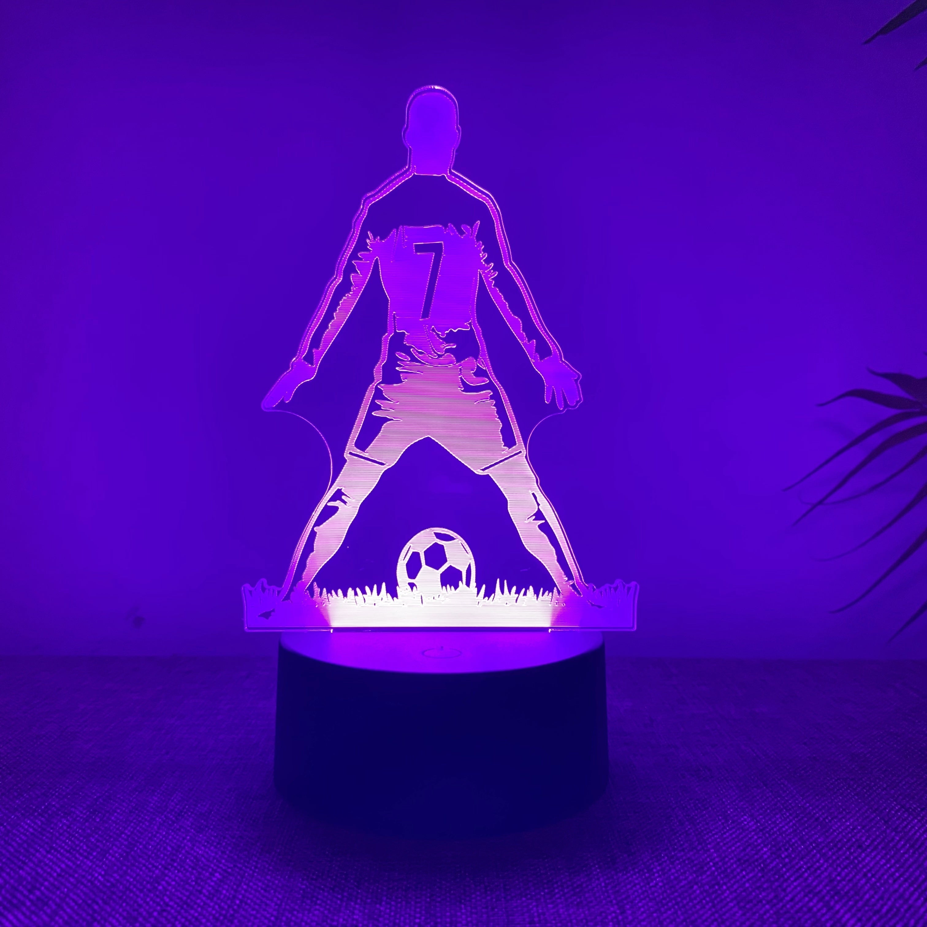 SportGlow – 3D Voetballer LED Sfeerlicht met Kleurverloop