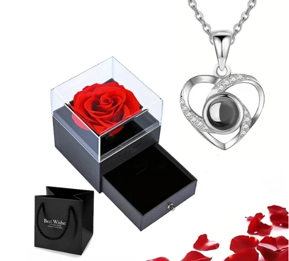 EternalLove Necklace – Hartvormige Ketting in 100 Talen