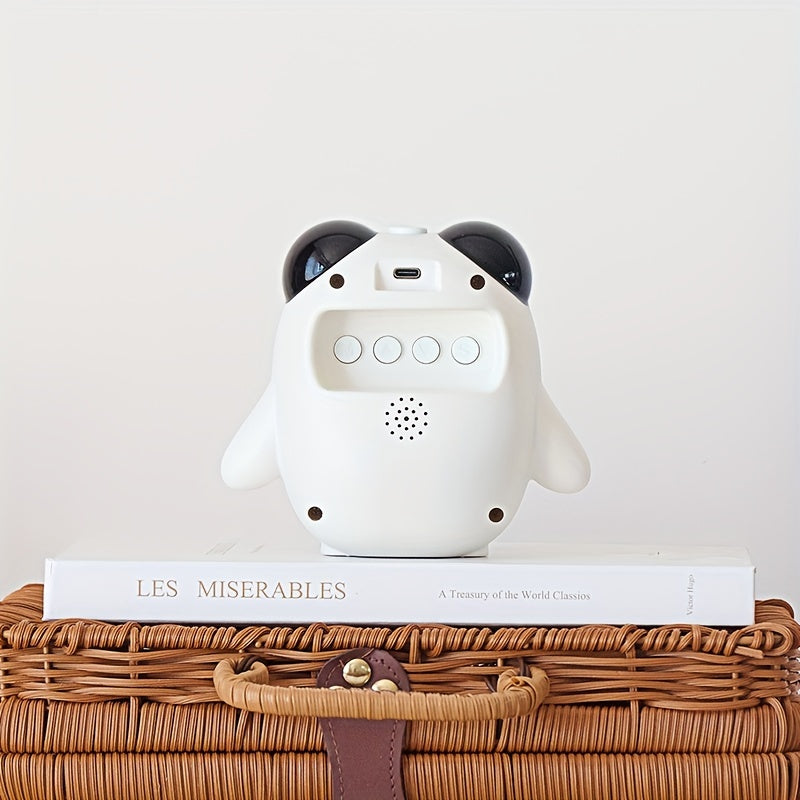 PandaGlow Clock - Schattige Oplaadbare Wekker met Temperatuur