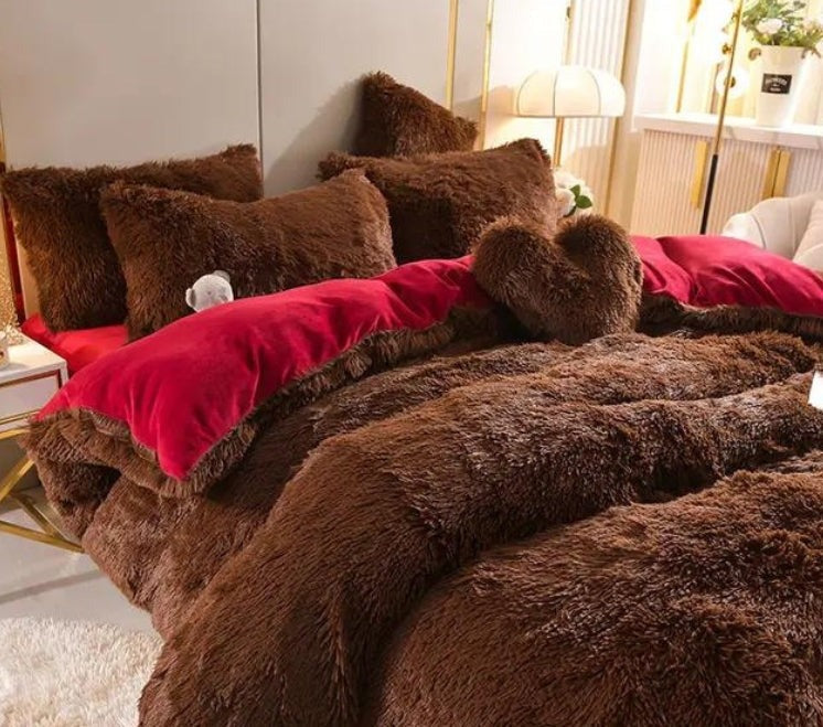 VelvetEase – Luxe Fluwelen Dekbedovertrek voor Alle Seizoenen