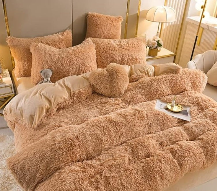 VelvetEase – Luxe Fluwelen Dekbedovertrek voor Alle Seizoenen