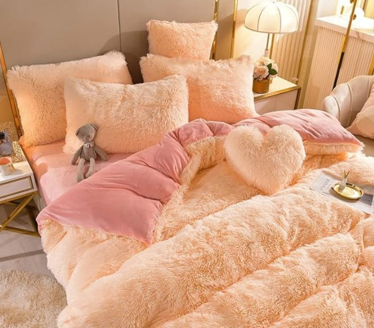 VelvetEase – Luxe Fluwelen Dekbedovertrek voor Alle Seizoenen