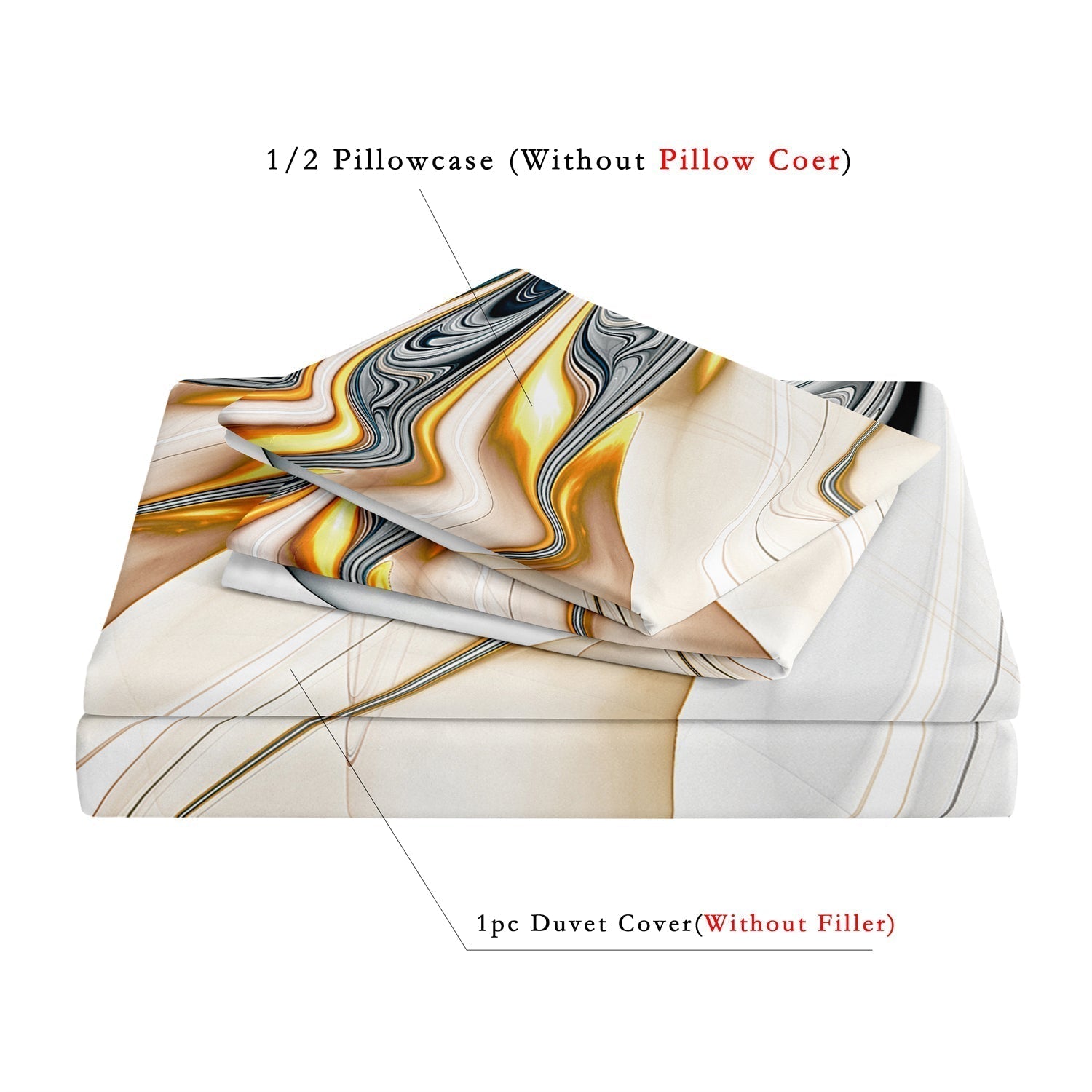 Ultrazachte Artistieke Dekbedovertrek Set voor Levendige Slaapkamerstijl
