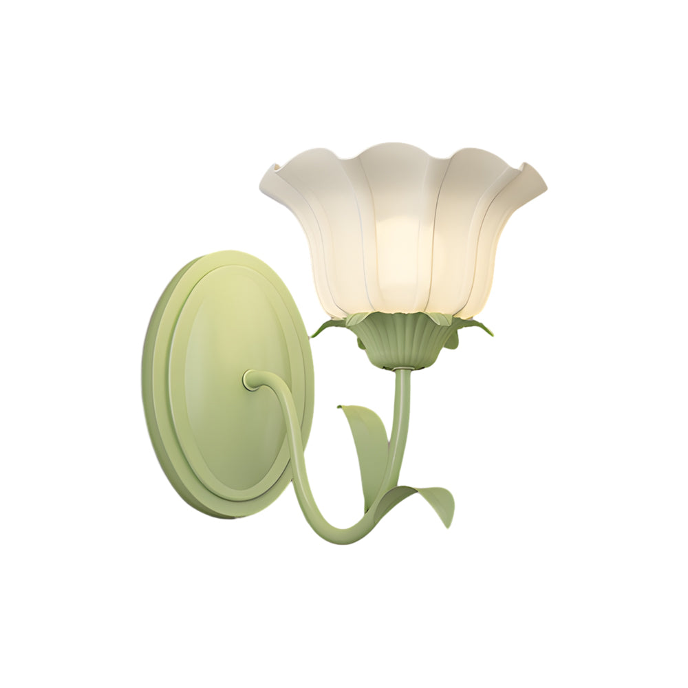FloraGlow - 3D Glas Bloemenwandlamp voor Sfeerverlichting