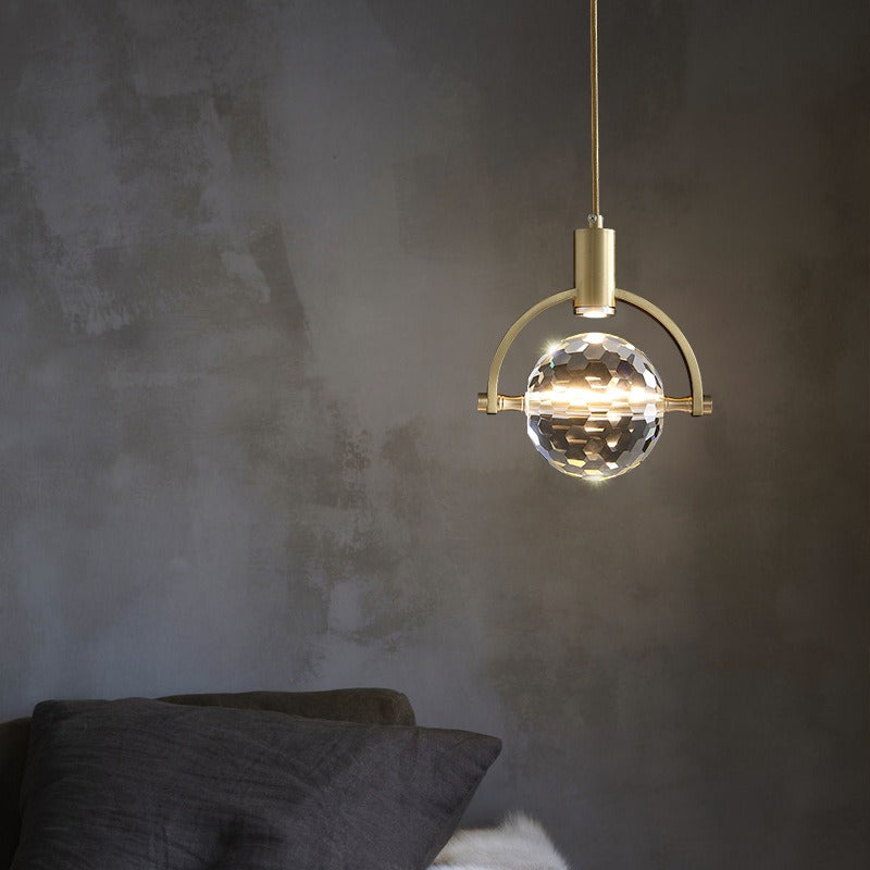 CrystalChic Pendant - Ringvormige LED Hanglamp met Sprankelende Kristallen