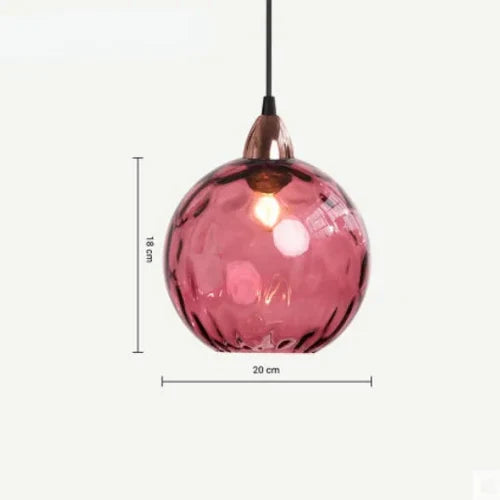 LumiSphere Pendant Light – Elegante Glazen Bolverlichting