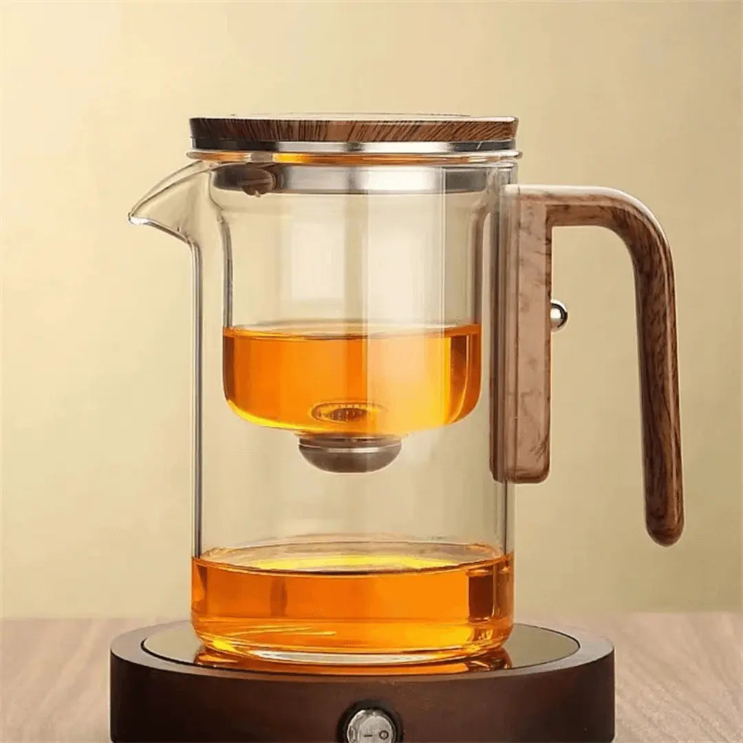 ClearBrew – Elegante Transparante Theepot voor Koffie & Thee
