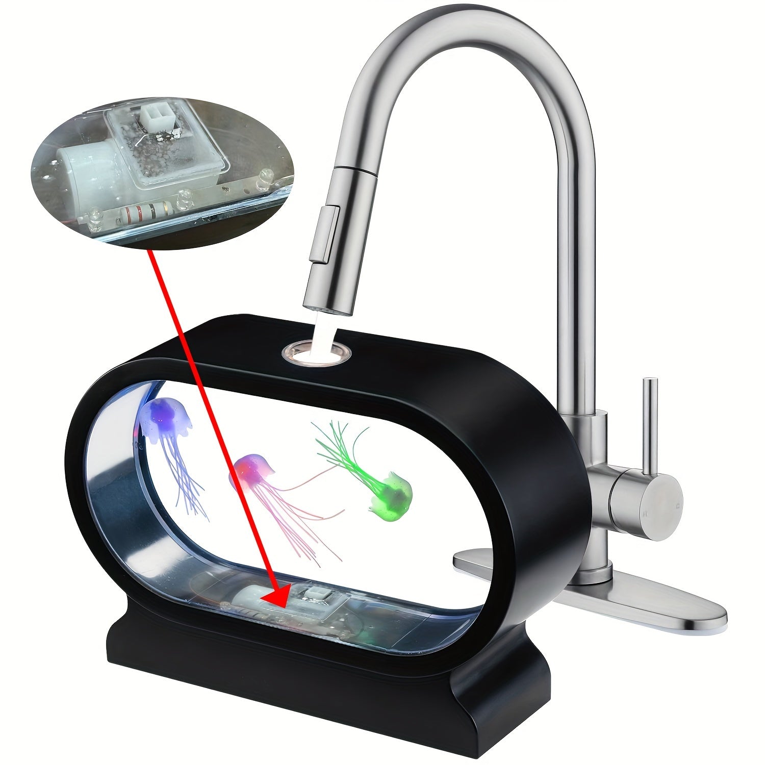 LumiJelly - LED Jellyfish Tafellicht met 3 Kleuren