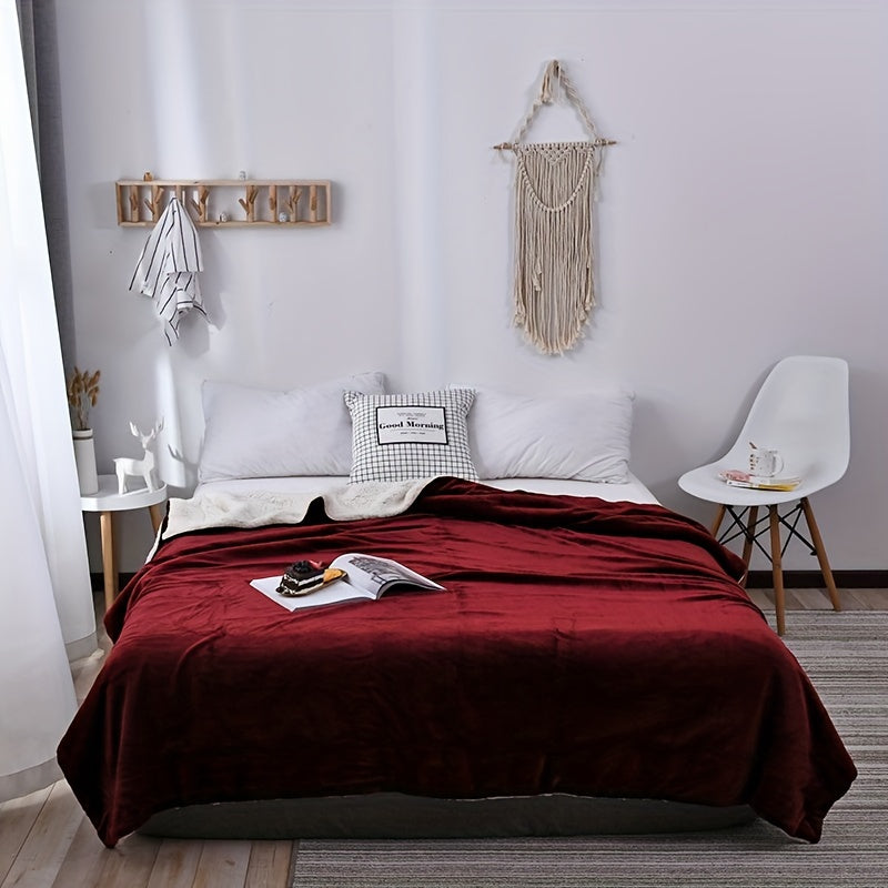 LuxeFlannel – Dubbelzijdige Sherpa Deken voor Ultiem Comfort
