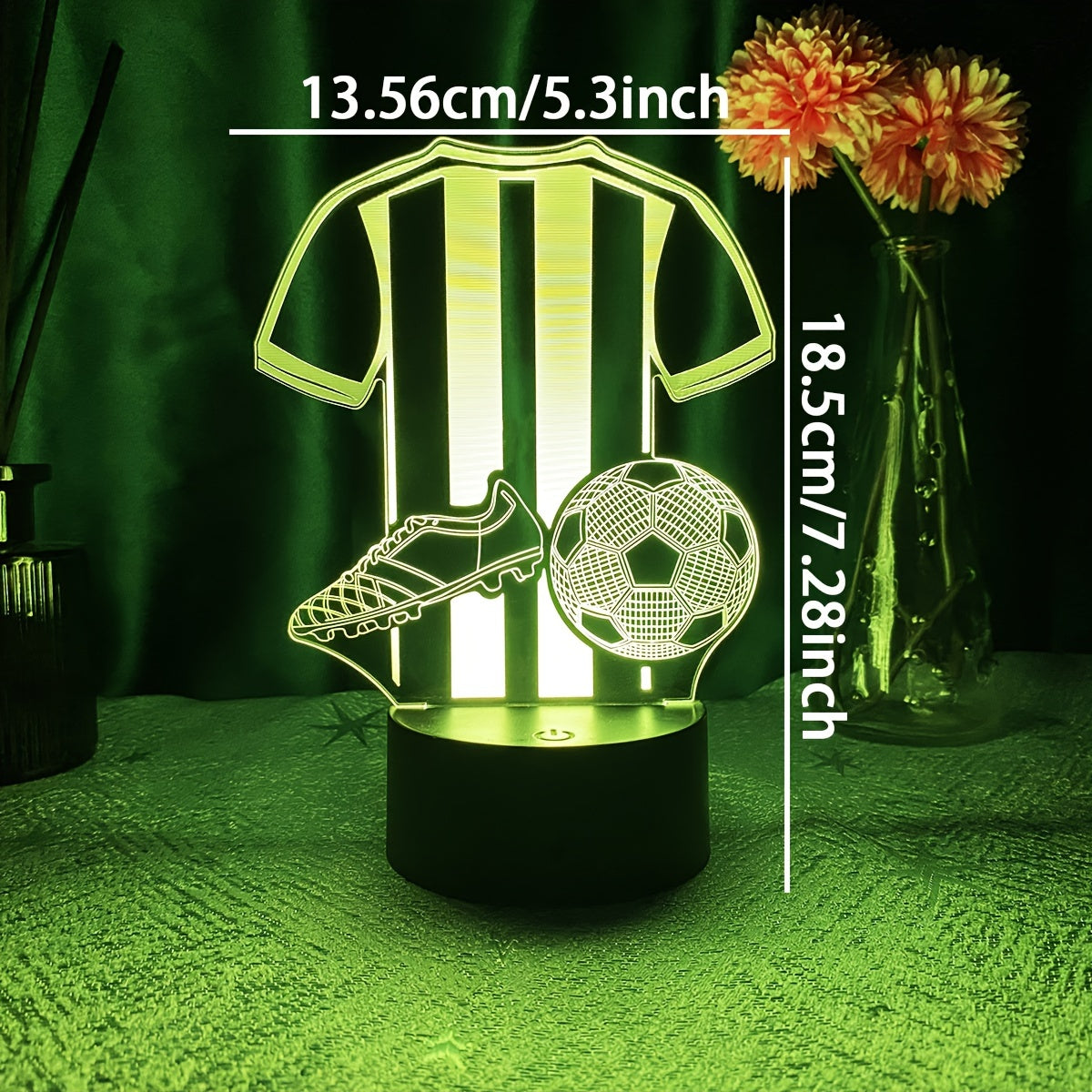 SportGlow Lamp - 3D LED Nachtlamp voor Voetballiefhebbers
