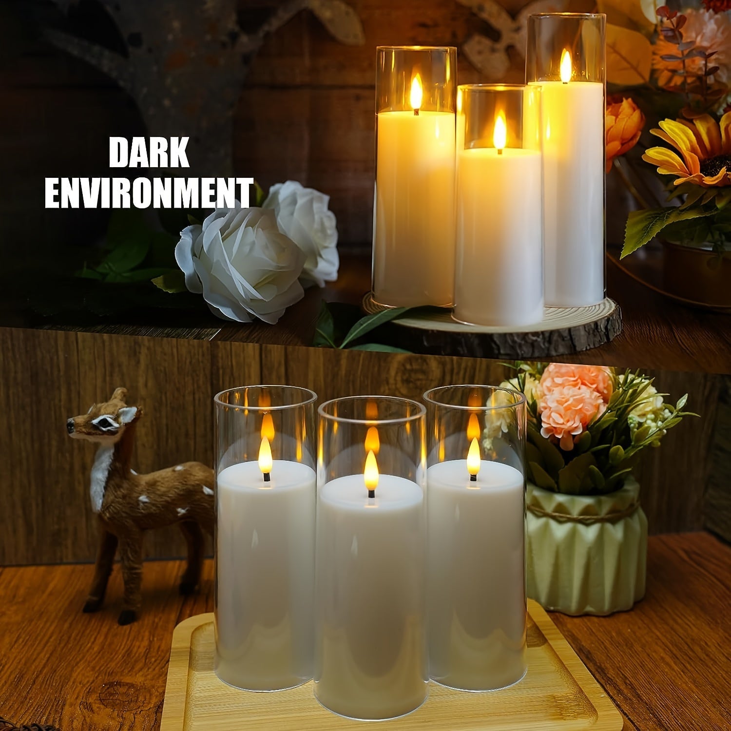 GlowCandle – Set van 5 LED Kaarsen met Afstandsbediening