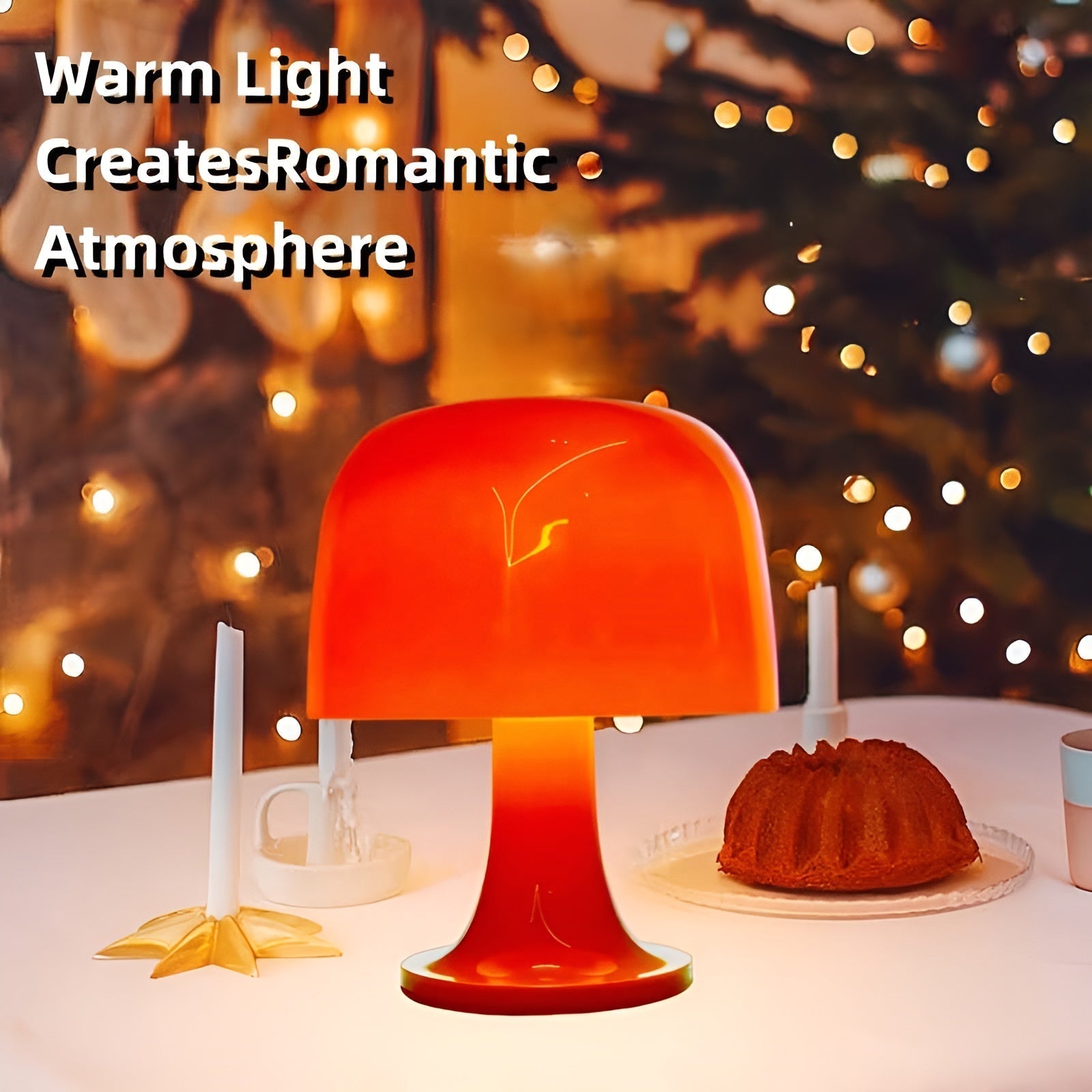 Stijlvolle Vintage Mushroom Lamp met Dimbare LED & USB Voeding