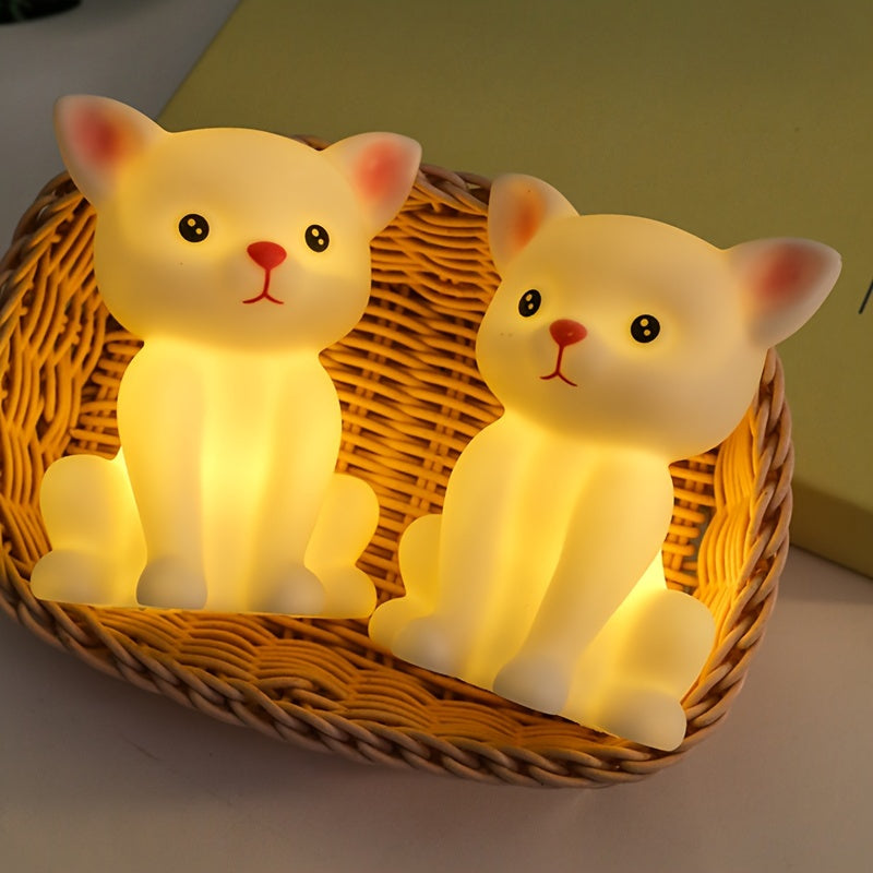 KittyGlow Lamp - Schattige LED Tafellamp met Draadloze Voeding