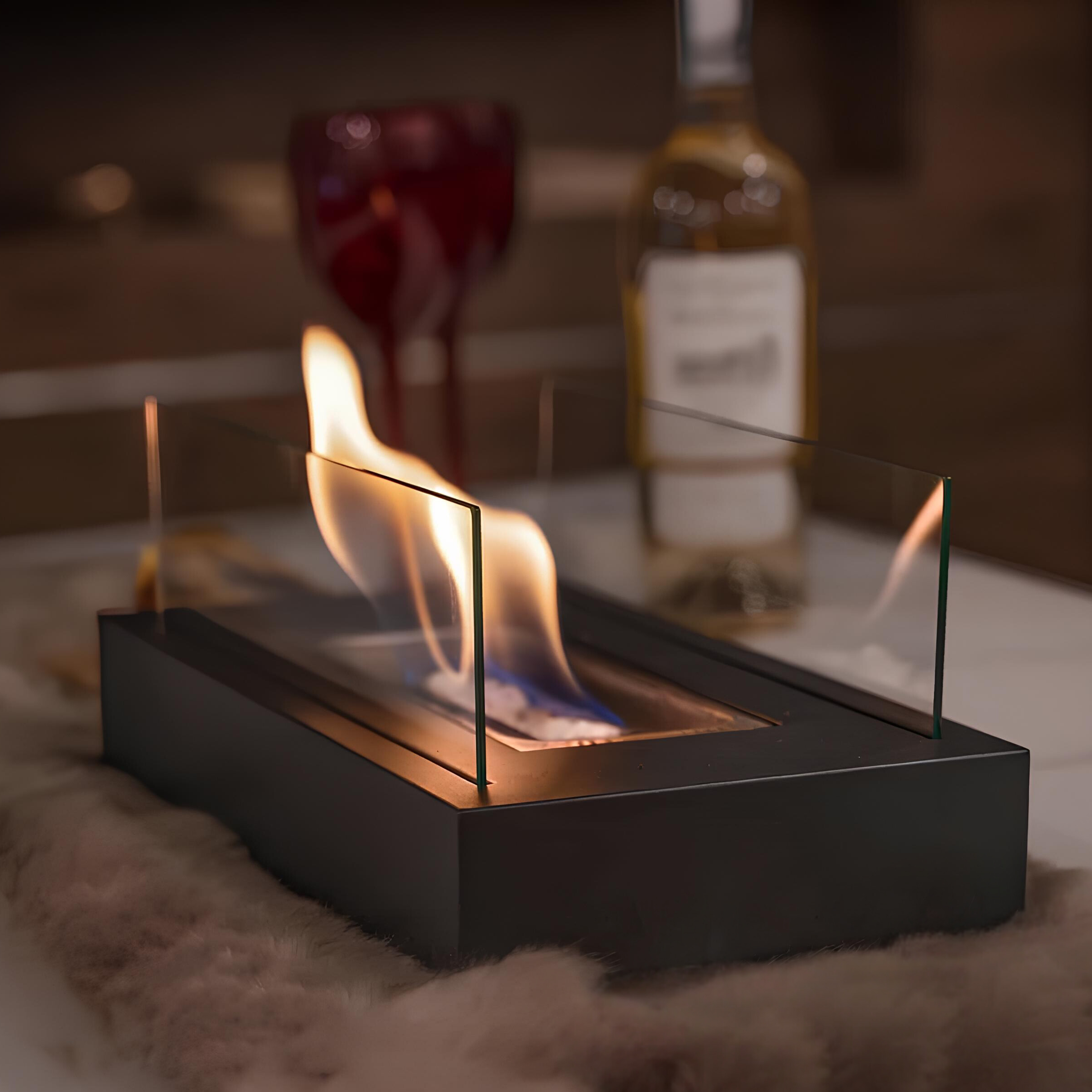FireGlow – Luxe Tafelhaard voor Binnen & Buiten