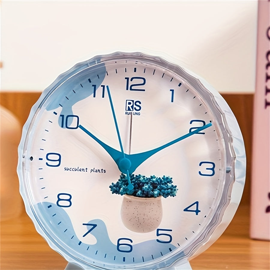 FloraTime Clock - Elegante Bloemenweker met Alarm