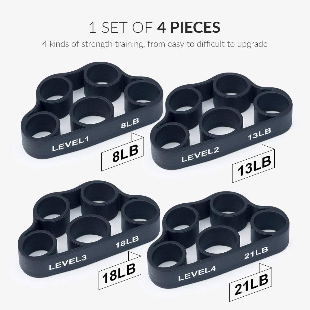 PowerGrip - Set van 4 Handversterkers