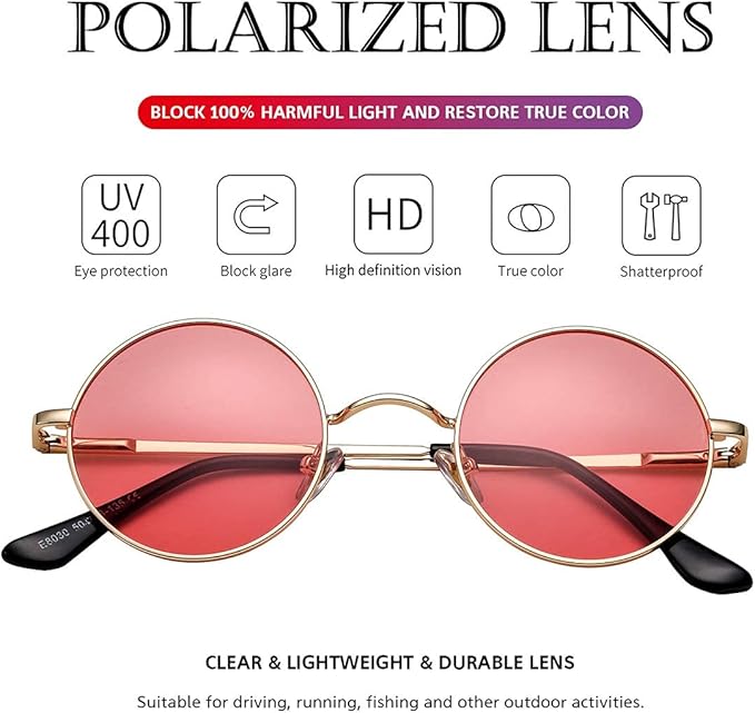 LennonShade – Retro Polarized Zonnebril voor Stijlvolle Bescherming