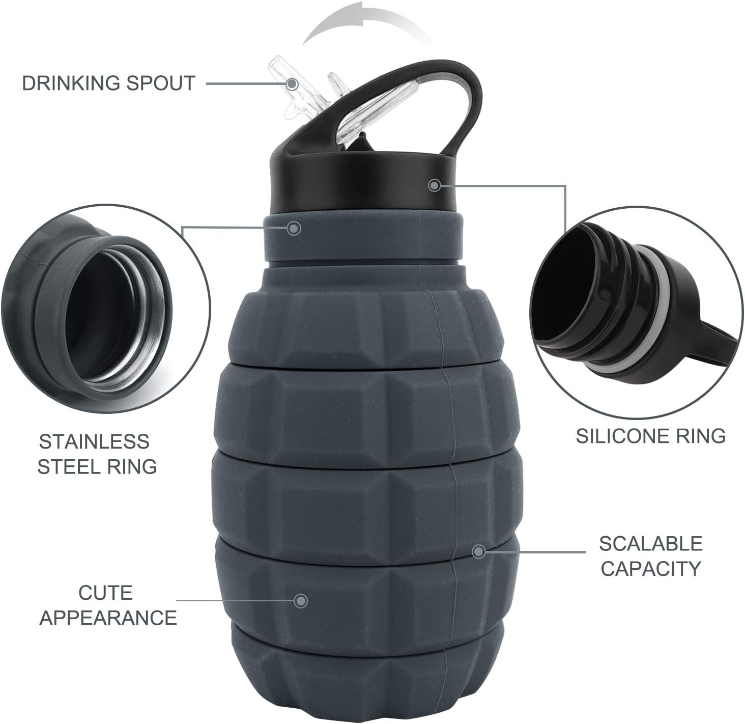 FlexiBottle - Duurzame Opvouwbare Reisbeker 575 ML