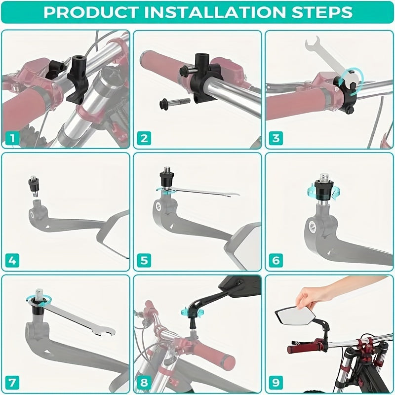 BikeView – Verstelbare Fiets Achteruitkijkspiegels
