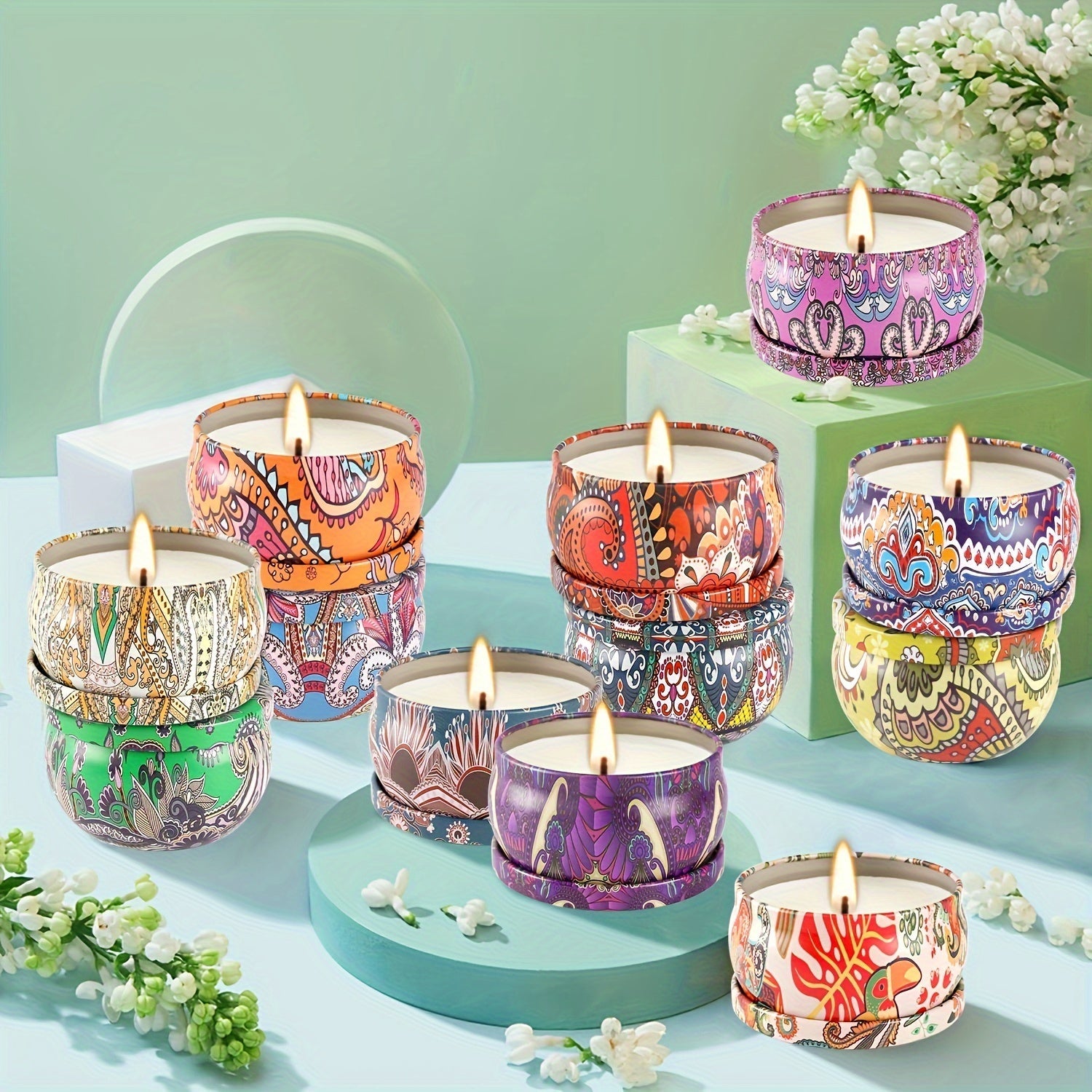 ValentineGlow – Romantische Geurkaarsen Set van 36