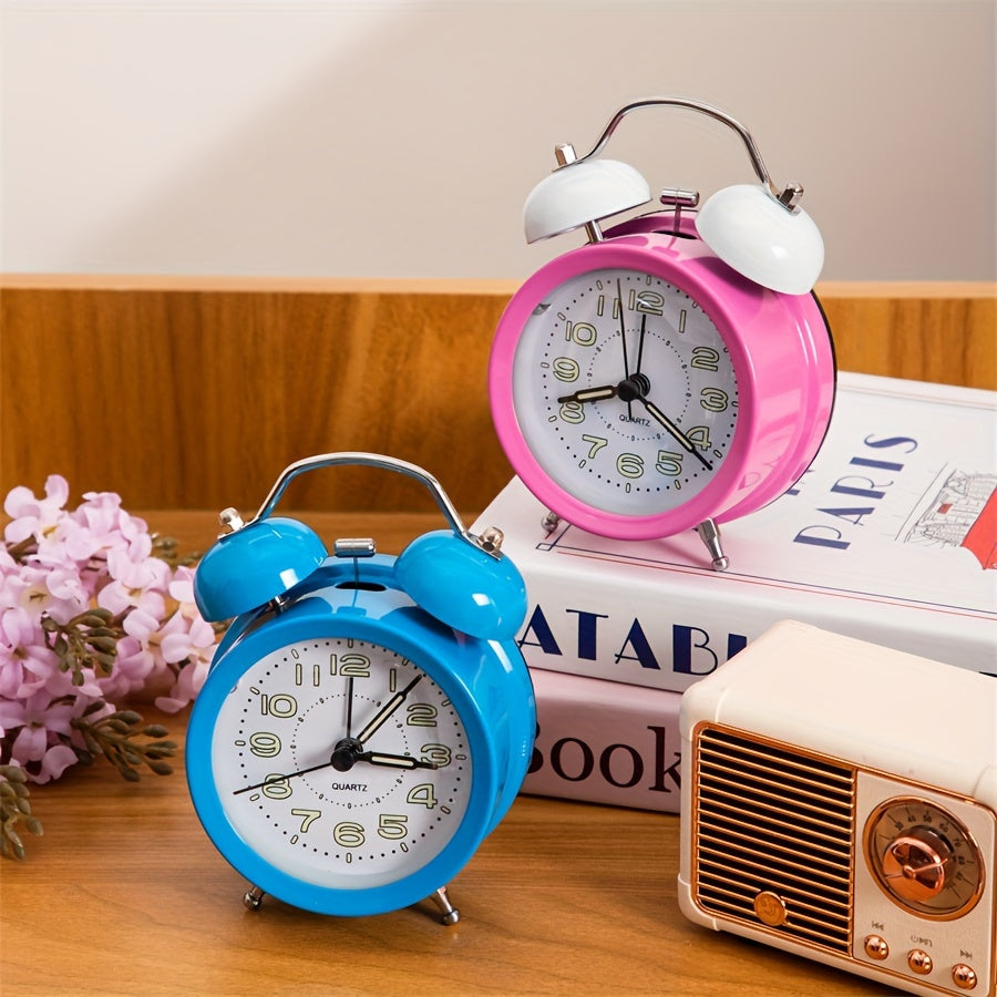 ChimeVintage Alarm - Klassieke Wekker met LED Nachtlicht