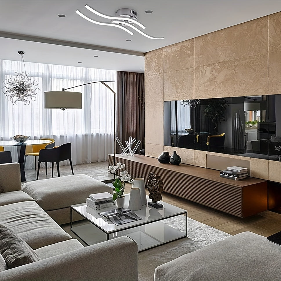 LumaCurve Light - Moderne Dimbare LED Plafondlamp