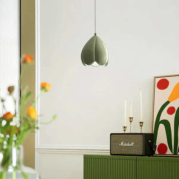 FlowerGlow Hanglamp - Elegante Crèmekleurige Hanglamp voor Warme Sfeervolle Interieurs