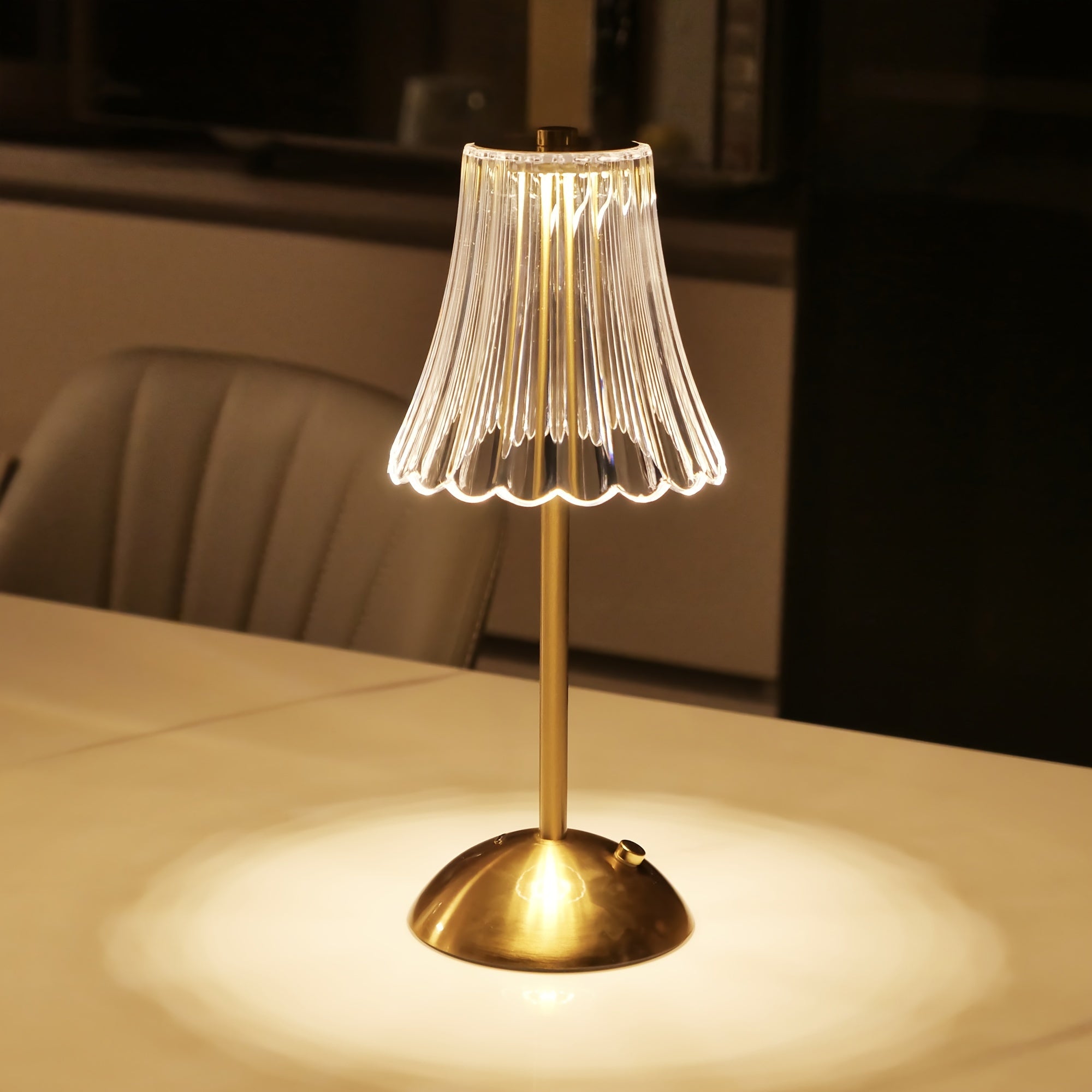 Crystaluxe Lamp - LED Kristallen Tafellamp met Touchfunctie