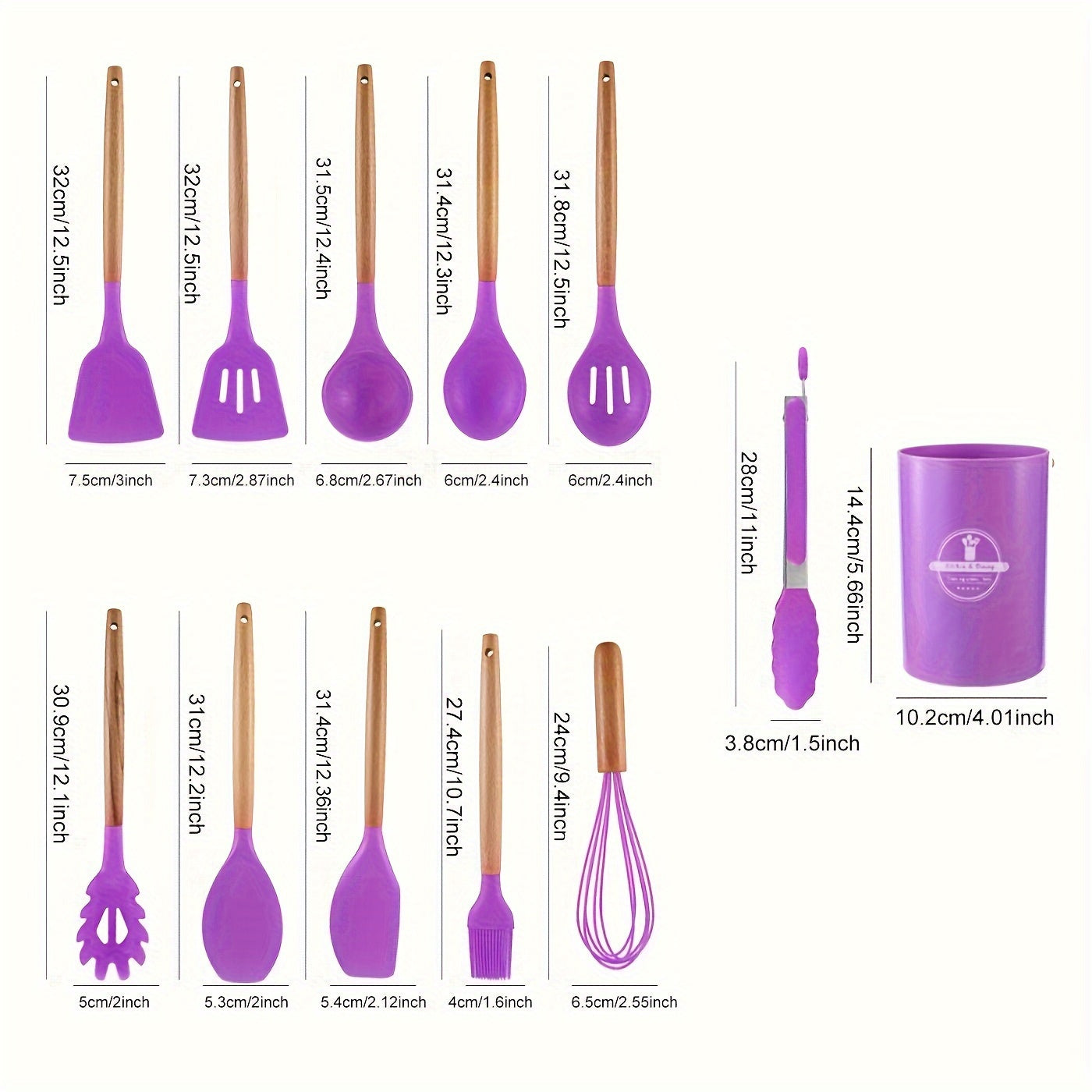 Canaya - Luxe Silicone Keukengerei Set (12-delig)