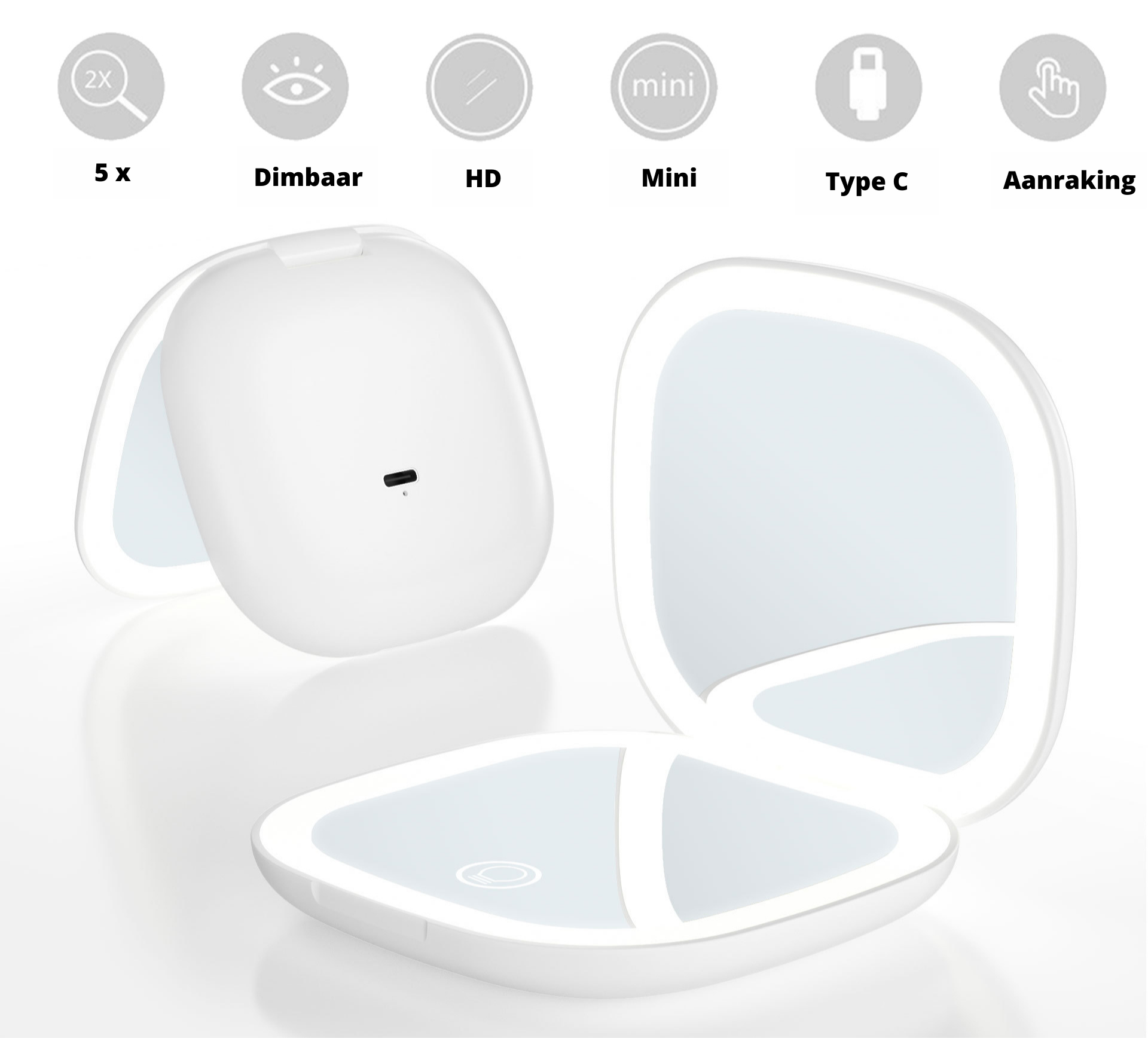 GlowMirror - Verlichte Spiegel voor een Stralende Look