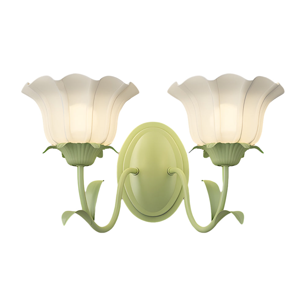 FloraGlow - 3D Glas Bloemenwandlamp voor Sfeerverlichting