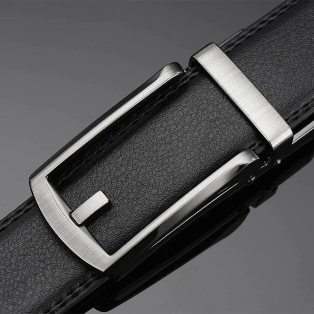 EliteSlide Belt – Luxe Leren Verstelbare Accessoire