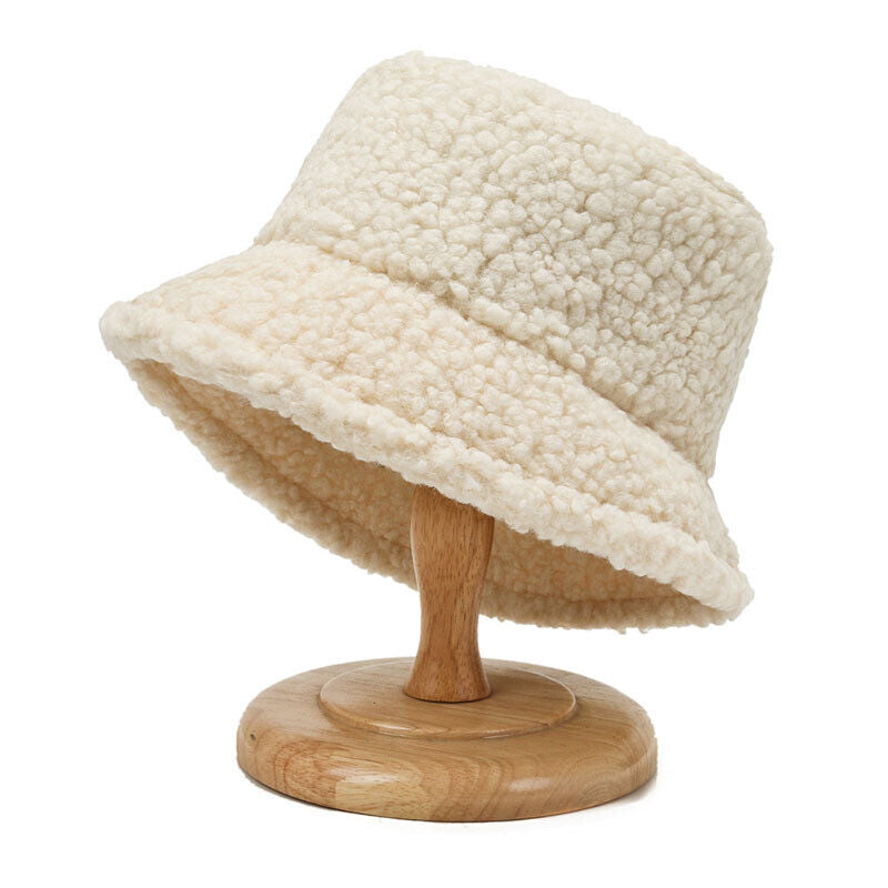 CozySheep Hat - Warme Teddy Bucket voor Winterdagen