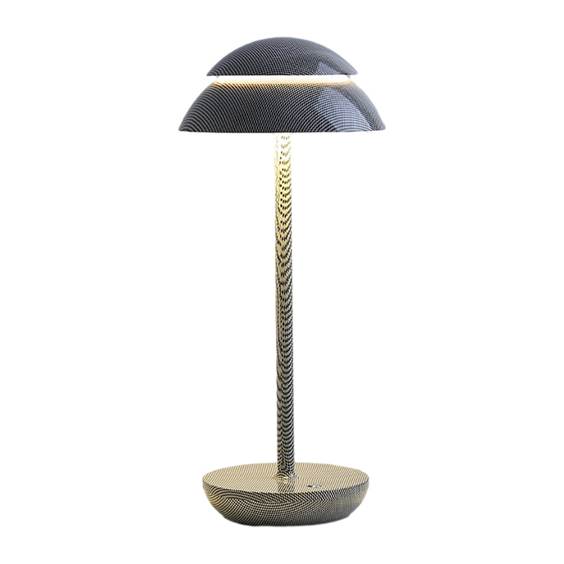 Aurelia Noire - Oplaadbare Draadloze Tafellamp met Ingebouwde LED-verlichting en Batterij
