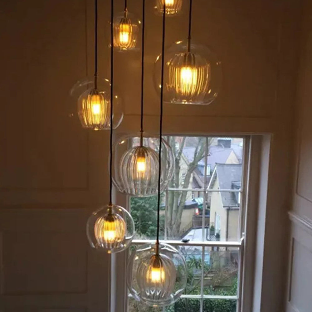 AmberGlow Pendant - Luxe Hanglamp voor een Sfeervolle Ambiance