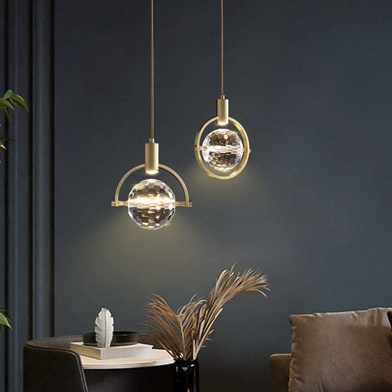 CrystalChic Pendant - Ringvormige LED Hanglamp met Sprankelende Kristallen