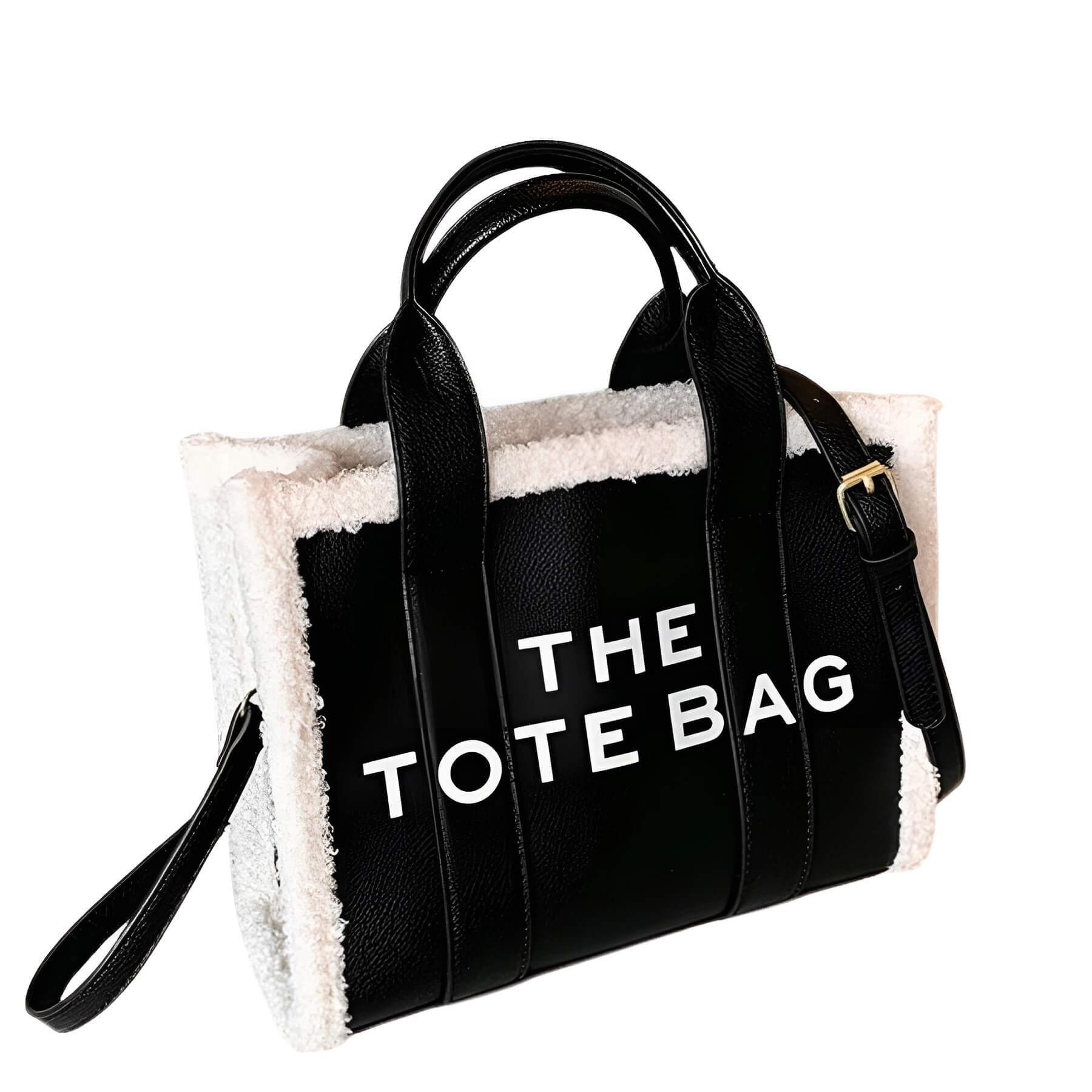 LuxVibe Bag - PU Leren Tas met Faux Bont