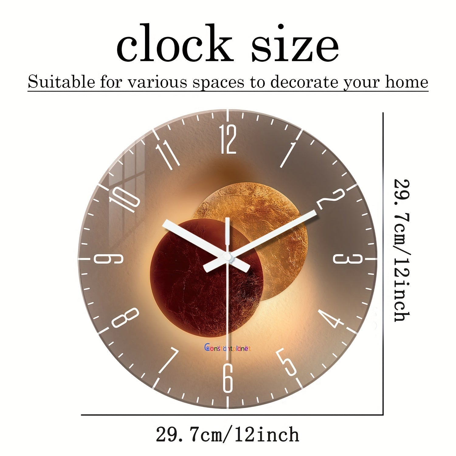 CosmicLight Clock – Design Wandklok met Planetenthema